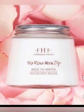 FarmHouse Fresh Tea‎ Rose Moon Dip Ageless Body Mousse NEW